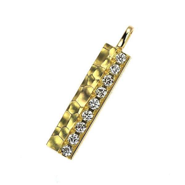K18YG ダイヤモンド ペンダントトップ 0.22ct