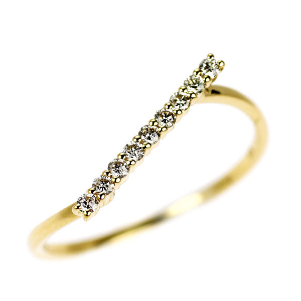 K18YG ダイヤモンド リング 0.10ct