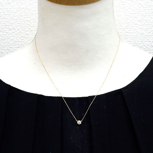 K18YG ダイヤモンド ペンダントネックレス 0.04ct D0.03ct