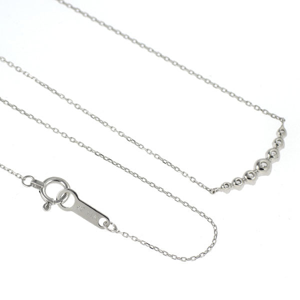 4℃ K18WG ダイヤモンド ペンダントネックレス