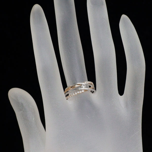 K18WG/PG ダイヤモンド リング 0.26ct