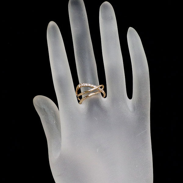 K18PG ダイヤモンド リング 0.30ct