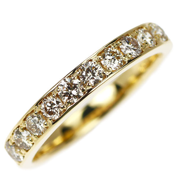 K18YG ダイヤモンド リング 0.50ct ハーフエタニティ