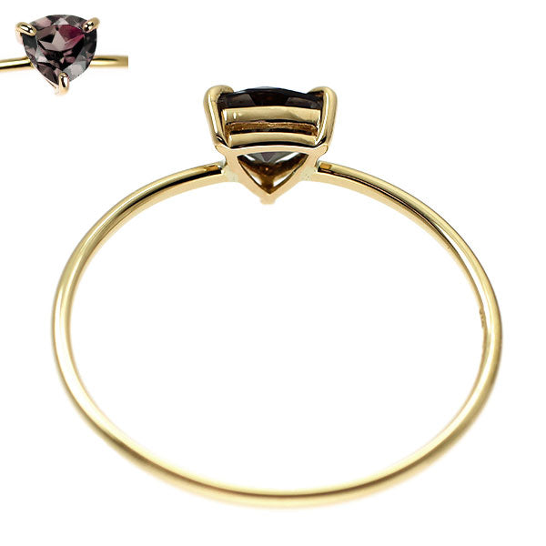 K18YG カラーチェンジガーネット リング 0.58ct