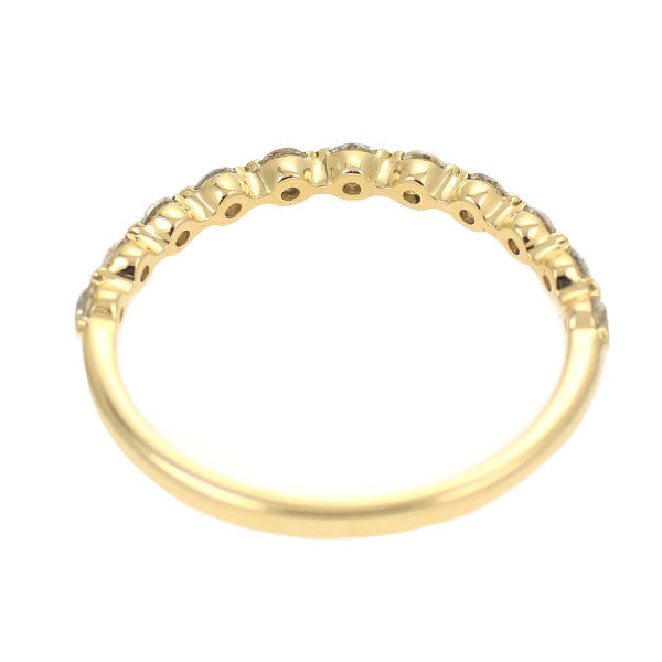 K18YG ダイヤモンド リング 0.33ct ハーフエタニティ