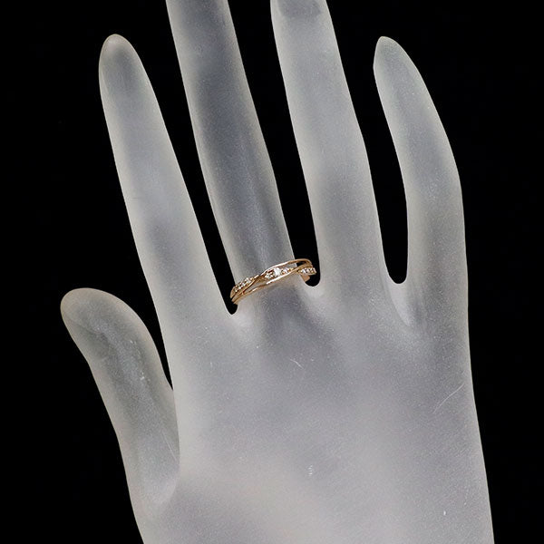 K18PG ダイヤモンド リング