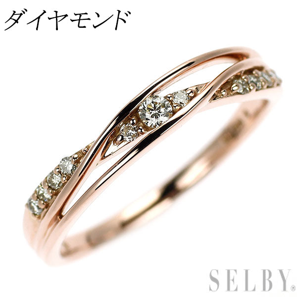 K18PG ダイヤモンド リング