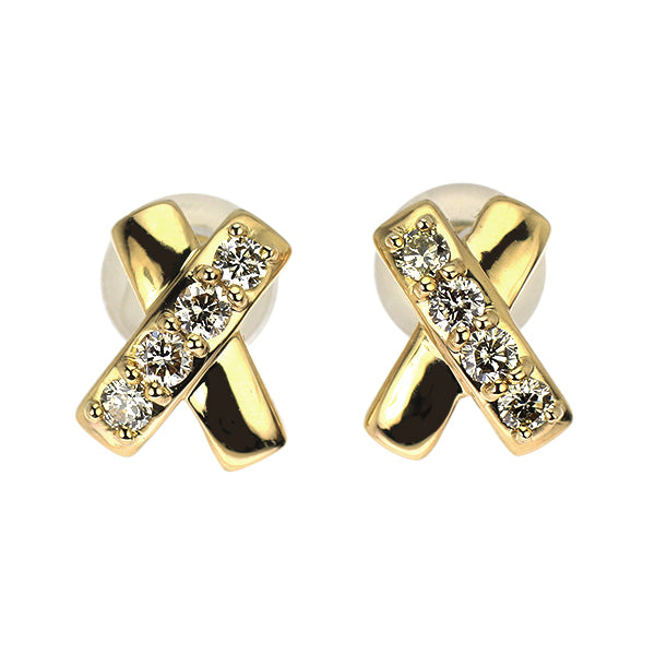 K18YG ダイヤモンド ピアス 0.16ct — セルビーオンラインストア