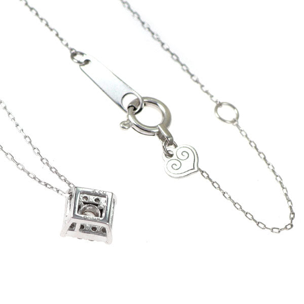 K18WG ダイヤモンド ペンダントネックレス 0.12ct