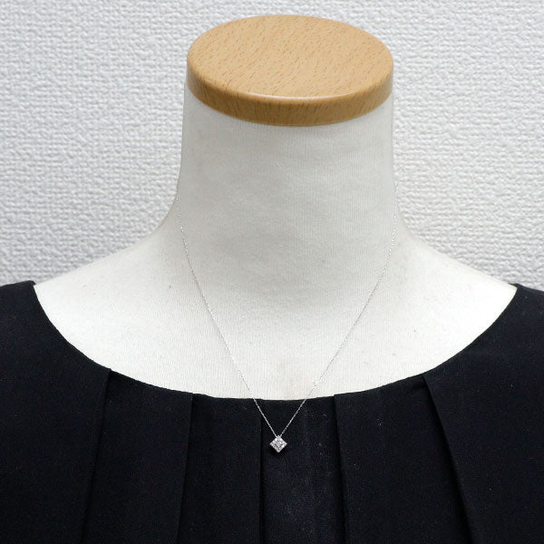 K18WG ダイヤモンド ペンダントネックレス 0.12ct