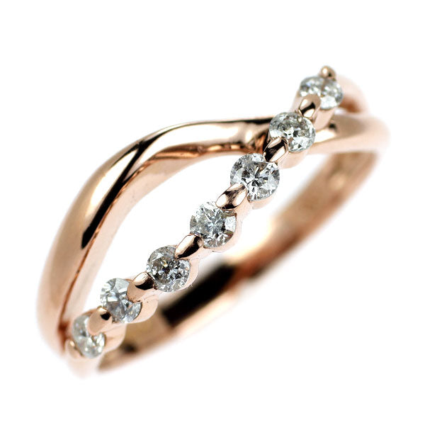 ダイヤモンド指輪 K10PG K10PG ダイヤモンド リング 0.30ct — セルビーオンラインストア