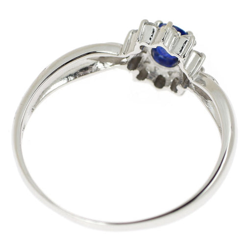 Pt900 サファイア ダイヤモンド リング 0.35ct D0.20ct — セルビー