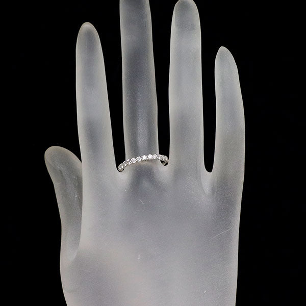 Pt900 ダイヤモンド リング 0.50ct ハーフエタニティ