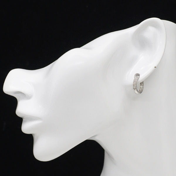 Pt900 ダイヤモンド フープ ピアス 0.30ct