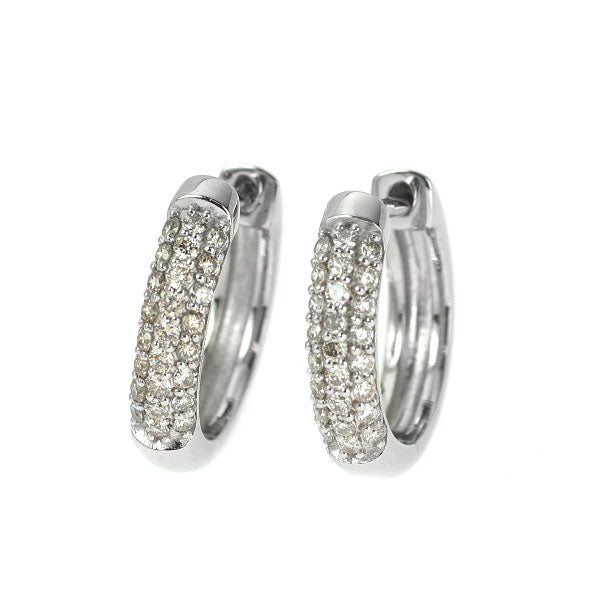 Pt900 ダイヤモンド フープ ピアス 0.30ct