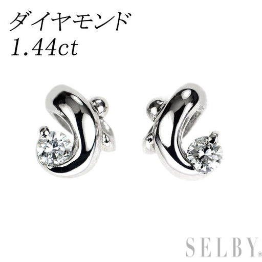 pt900 ダイヤモンドピアス Pt900 ダイヤモンド ピアス 1.44ct — セルビーオンラインストア