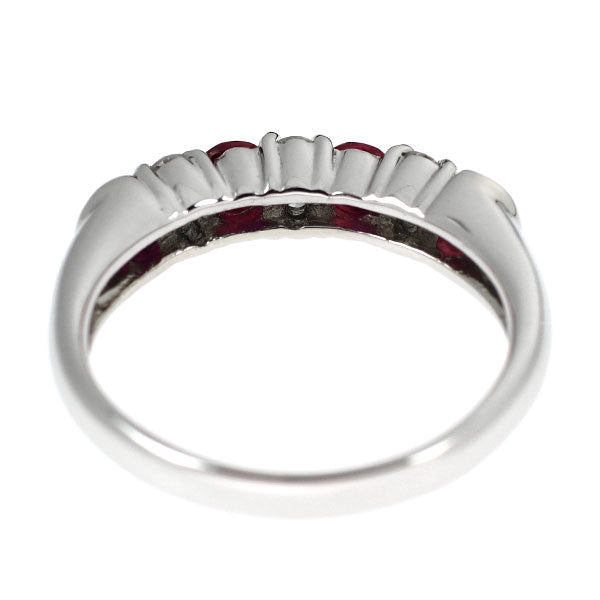 Pt900 ルビー ダイヤモンド リング 0.70ct D0.20ct
