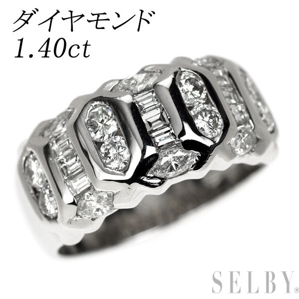 Pt900 ダイヤモンド リング 1.40ct