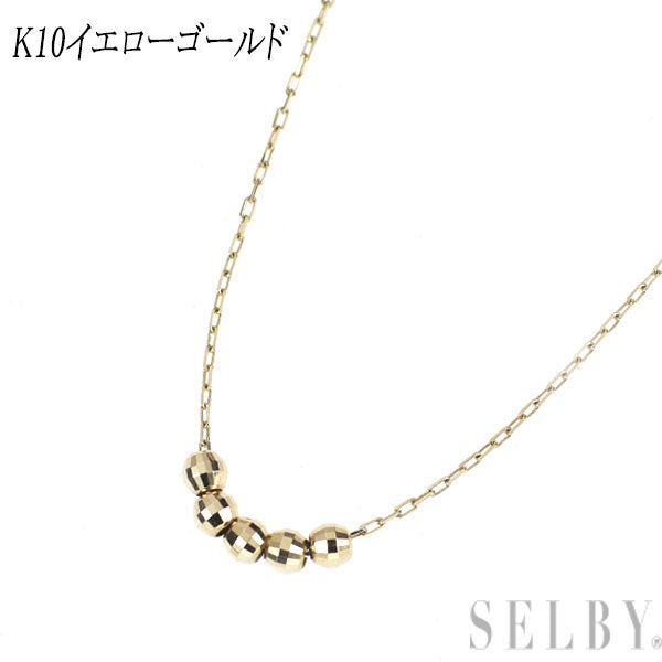 K10YG デザイン ペンダントネックレス