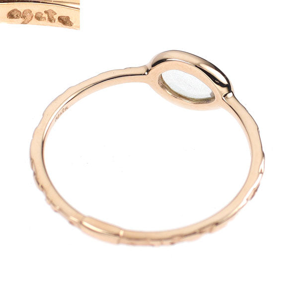 アガット K10PG ムーンストーン リング — セルビーオンラインストア