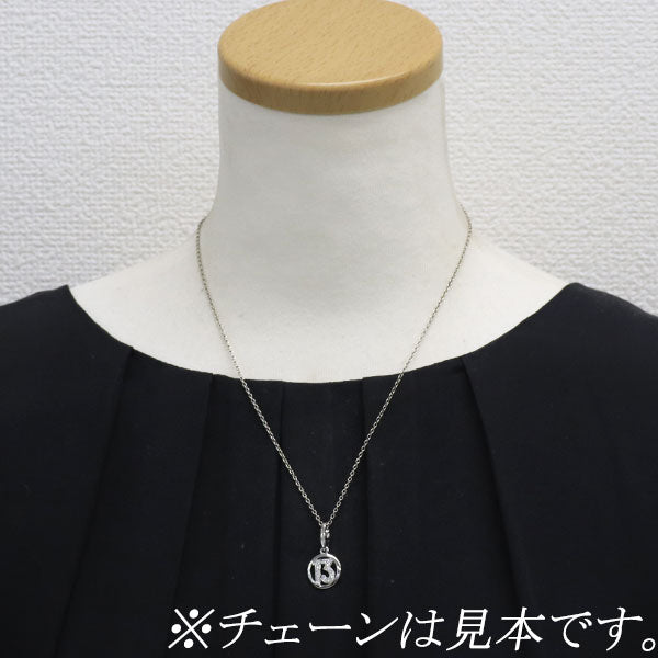 カルティエ K18WG ダイヤモンド ペンダントトップ兼チャーム ナンバー