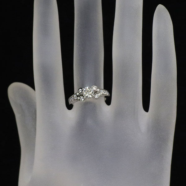 カルティエ Pt950 ダイヤモンド リング 0.51ct G VVS2 3EX バレリーナ 47号