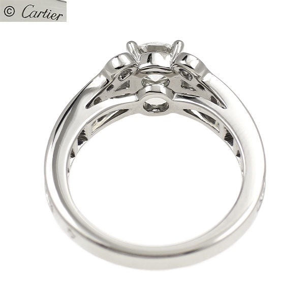Cartier バレリーナ リング 3Pダイヤ Pt950 #51 カルティエ Pt950 ダイヤモンド リング 0.51ct G VVS2 3EX バレリーナ