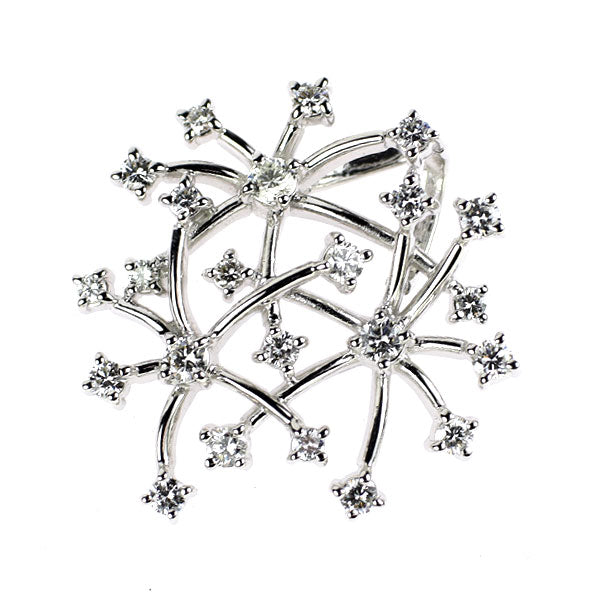 田崎真珠 K18WG ダイヤモンド ペンダントトップ 0.45ct
