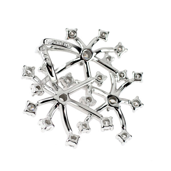 田崎真珠 K18WG ダイヤモンド ペンダントトップ 0.45ct
