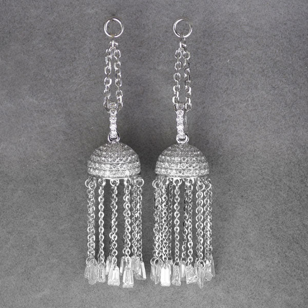 K18WG ダイヤモンド ピアスチャーム 2.70ct