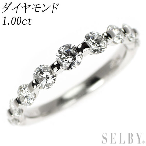 Pt900 ダイヤモンド リング 1.00ct ハーフエタニティ — セルビー
