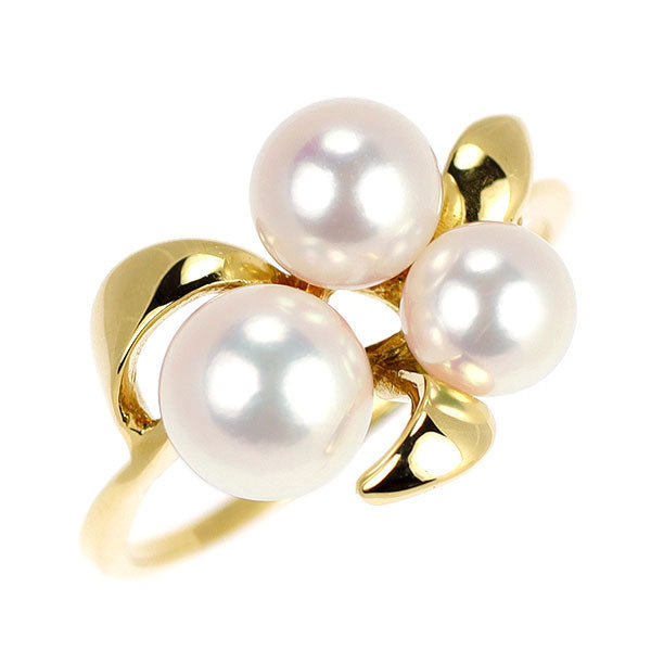 ミキモト K18YG アコヤ 真珠 リング 径約4.7-5.7mm — セルビー