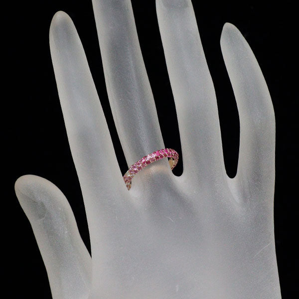 ポンテヴェキオ K18PG ピンク サファイア ダイヤモンド リング 1.10ct D0.51ct エテルノ