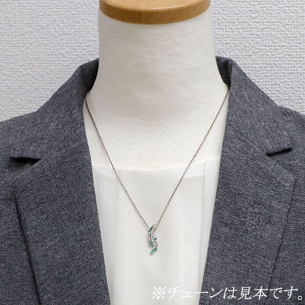 K18WG パライバトルマリン ダイヤモンド ペンダントトップ 0.22ct D0.08ct
