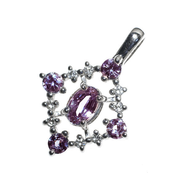 希少 Pt900 アレキサンドライト ダイヤモンド ペンダントトップ 0.38ct D0.03ct
