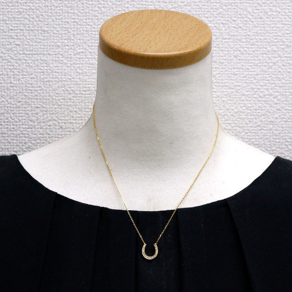 ヴァンドーム青山 K18YG ダイヤモンド ペンダントネックレス 0.14ct