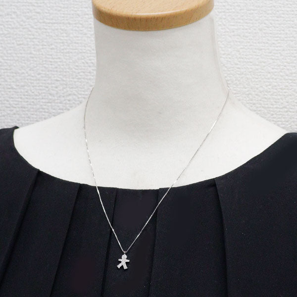 BIBIGI K18WG/PG ダイヤモンド ペンダントネックレス