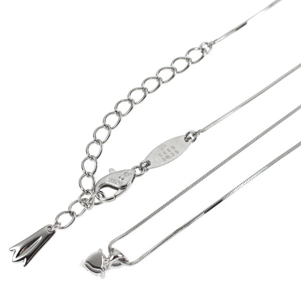 ポーラ Pt900/ Pt850 ハートシェイプ ダイヤモンド ペンダントネックレス 0.35ct ラヴィドールドゥ