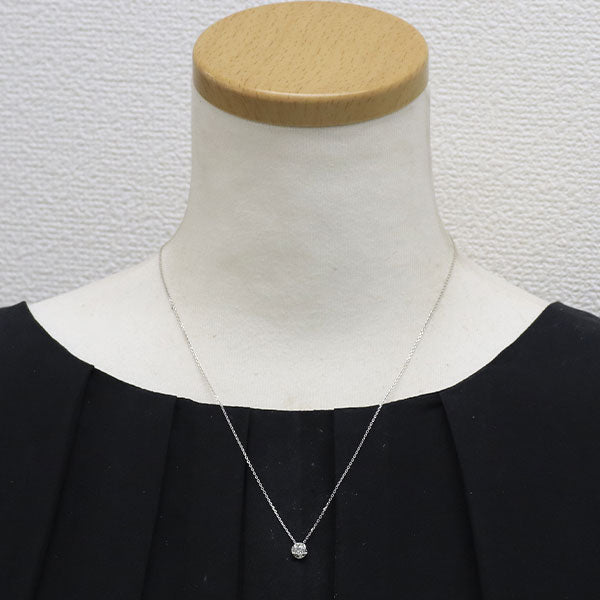 K18WG ダイヤモンド ペンダントネックレス 0.218ct