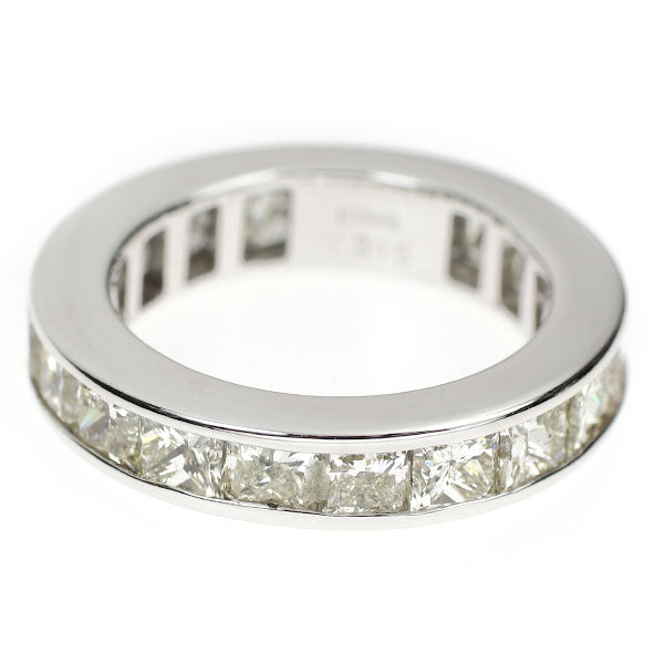 K18WG プリンセスカット ダイヤモンド リング 7.315ct フルエタニティ