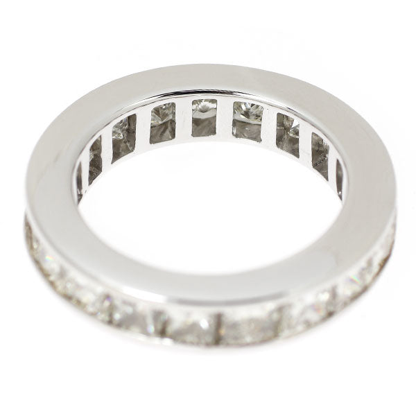 K18WG プリンセスカット ダイヤモンド リング 7.315ct フルエタニティ