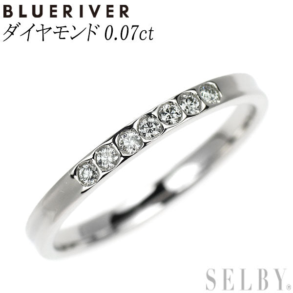 ブルーリバー Pt950 ダイヤモンド リング 0.07ct