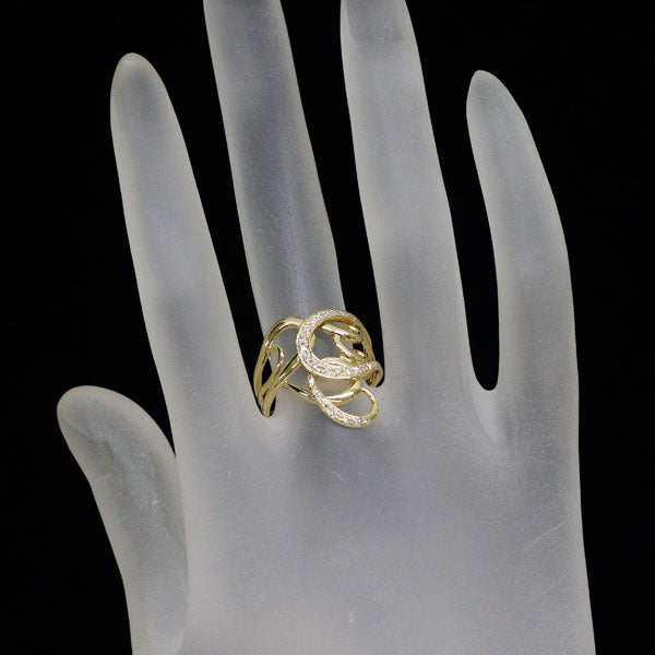 K18YG ダイヤモンド リング 0.28ct