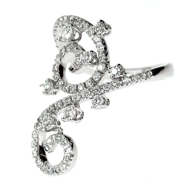 K18WG ダイヤモンド リング 1.45ct