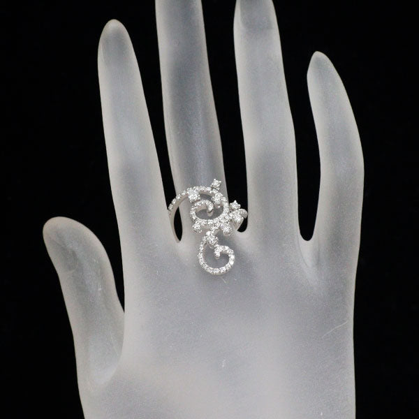 K18WG ダイヤモンド リング 1.45ct