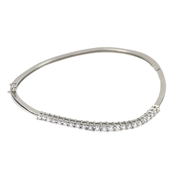 K18WG ダイヤモンド バングル 1.00ct