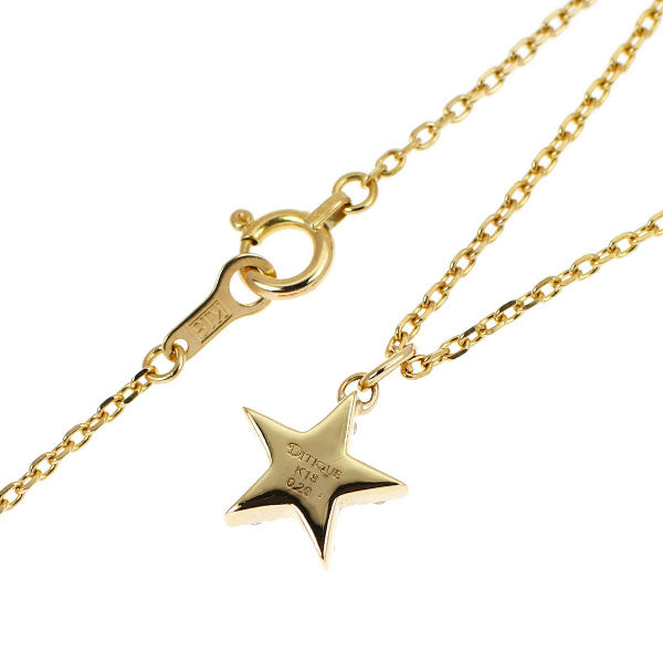 K18YG ダイヤモンド ペンダントネックレス 0.20ct スター