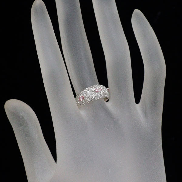 希少 Pt900 マーキス 天然ピンク ダイヤモンド リング 0.233ct FIP/FP/FPP VS2/SI2/I1 D0.76ct