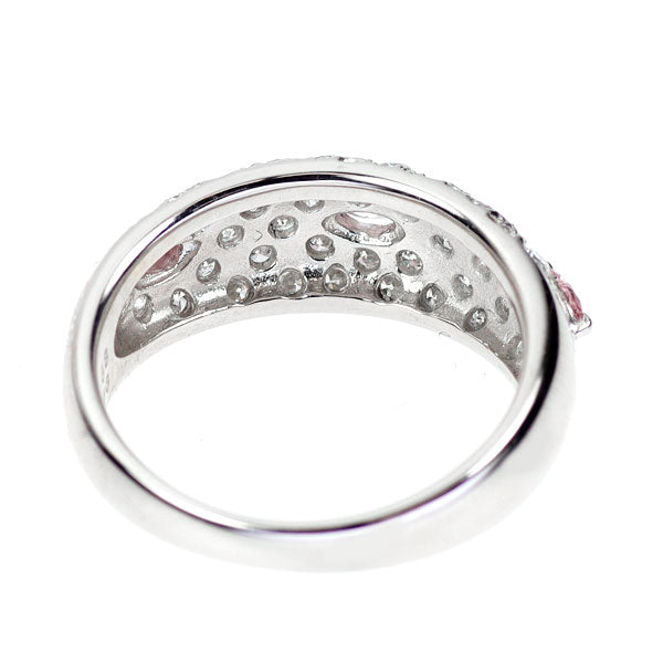 希少 Pt900 マーキス 天然ピンク ダイヤモンド リング 0.233ct FIP/FP/FPP VS2/SI2/I1 D0.76ct