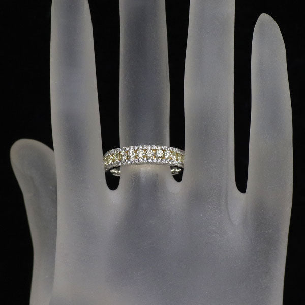 K18YG/WG ダイヤモンド リング 0.91ct